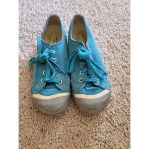Keen Vulcanized Girls Sneakers Blue And Gray Size 4